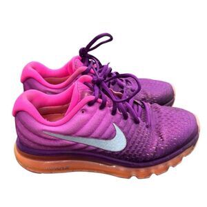 Nike Air Max 2017 Purple Orange Running Shoes Size 7